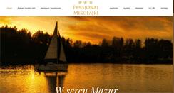 Desktop Screenshot of pensjonatmikolajki.pl