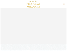 Tablet Screenshot of pensjonatmikolajki.pl